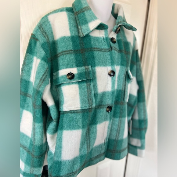 PJ Salvage Green Plaid Jacket - Picture 7 of 14